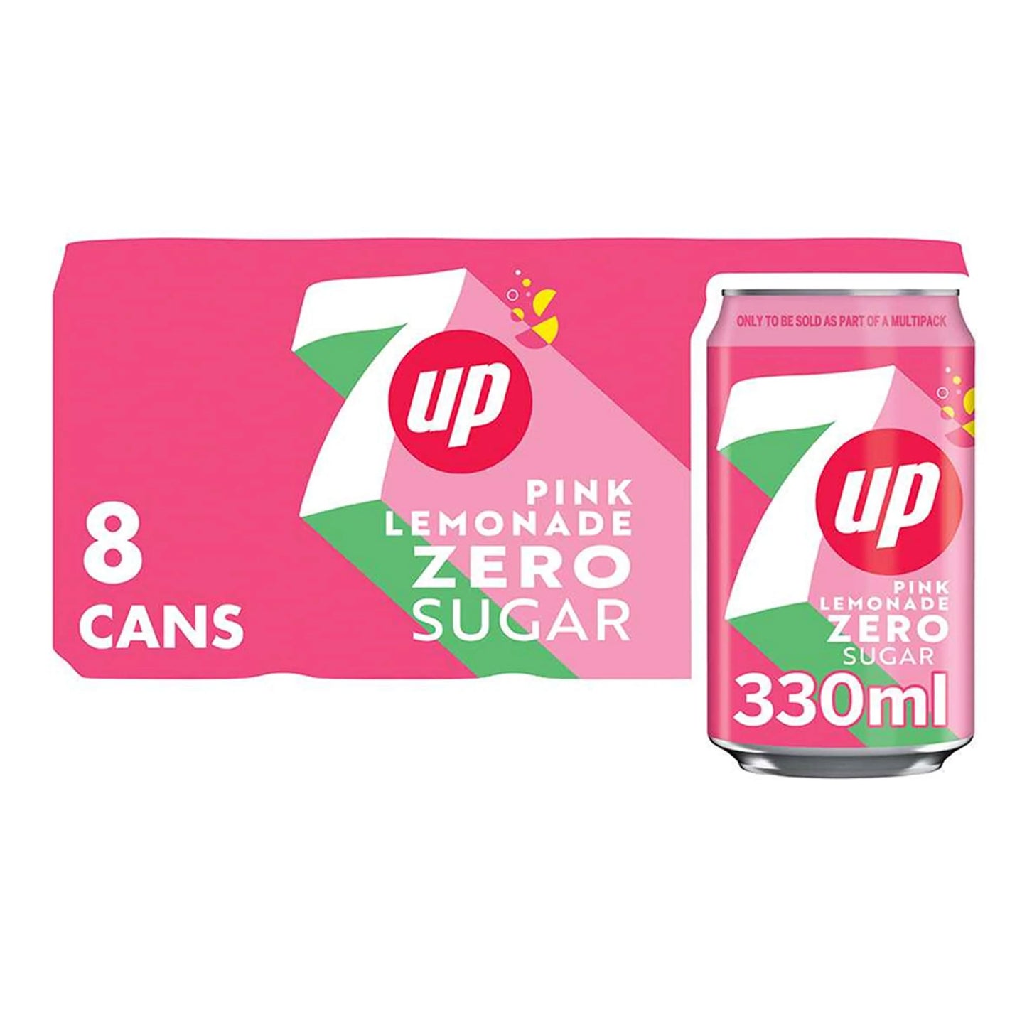 Pink Lemonade Soft Drink 8 X 330ml by 7 UP