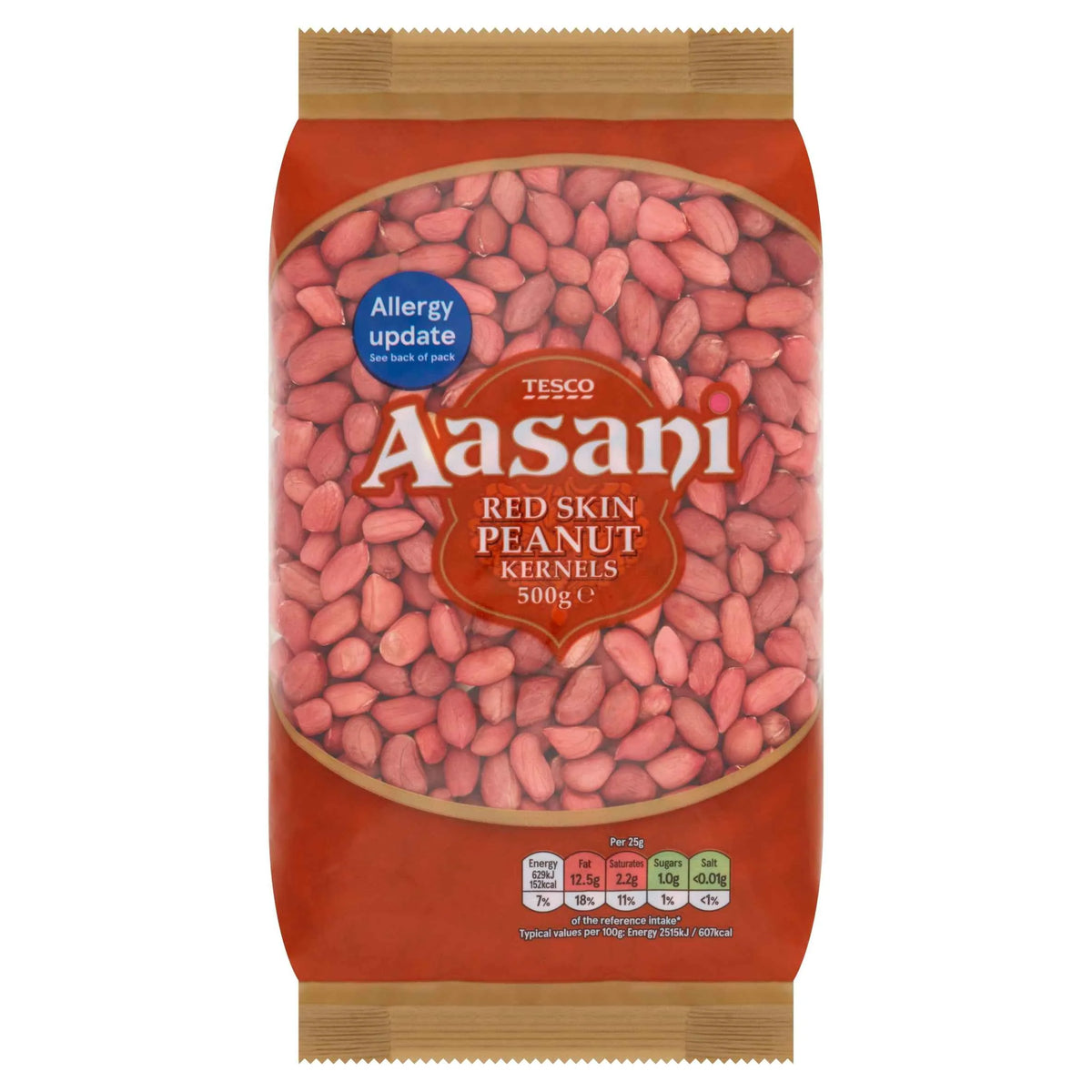 Red Skin Peanut Kernels 500g by AASANI