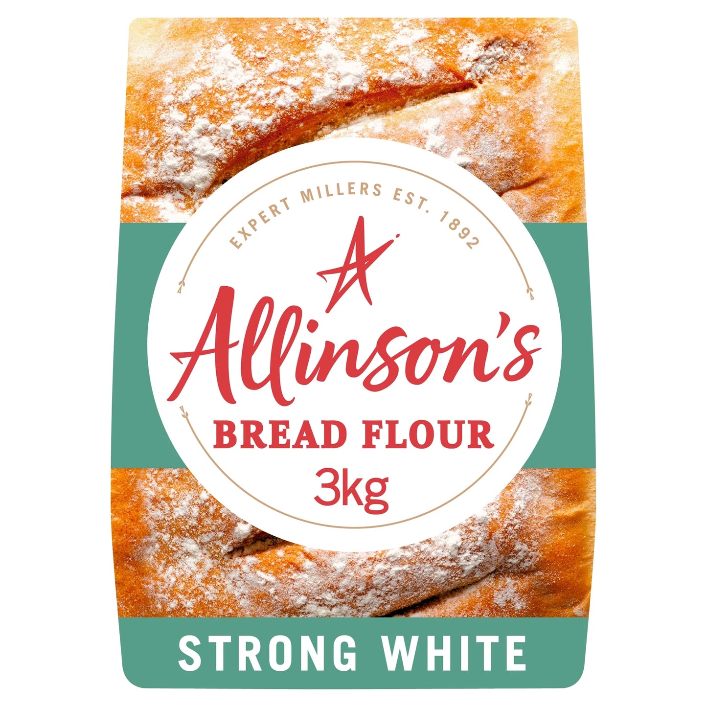 s Strong White Flour 3kg by ALLINSON