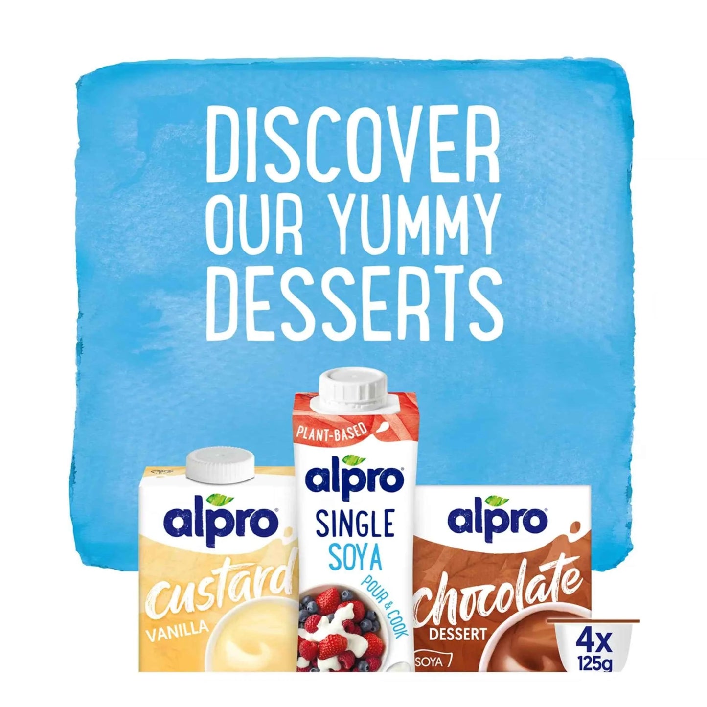Vanilla Dairy Free Soya Custard 525g by alpro