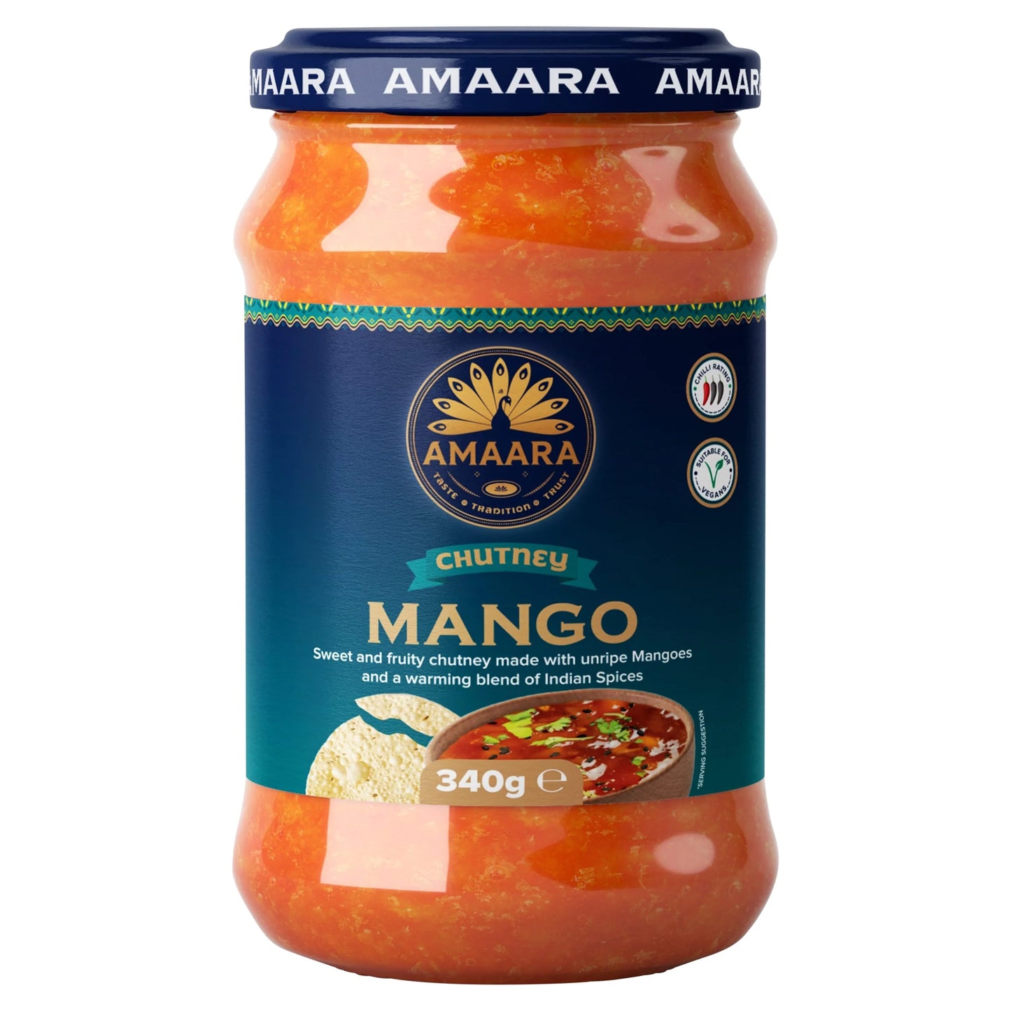 Mango Chutney 340g by AMAARA