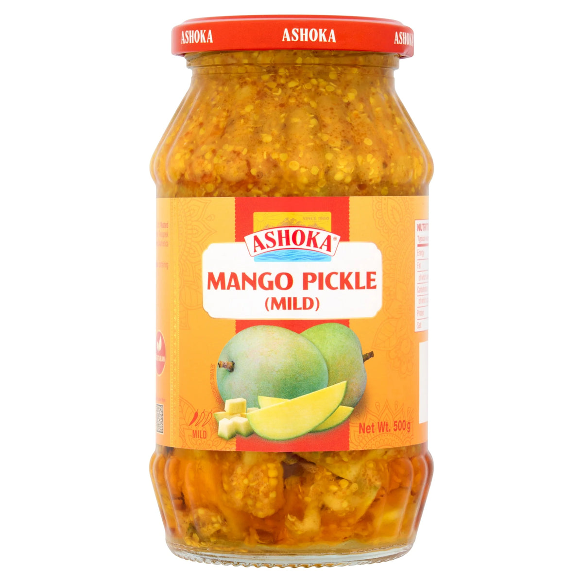 Mango Pickle Mild 500g by ASHOKA