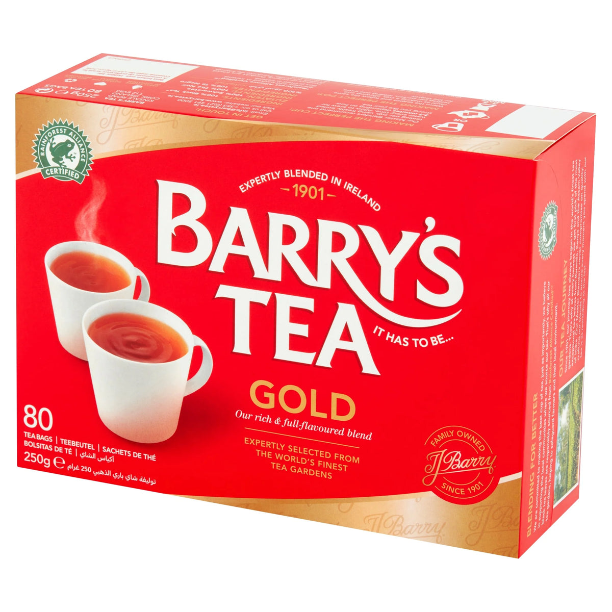 Gold Blend 80 Tea Bags 250g by BARRY'S TEA