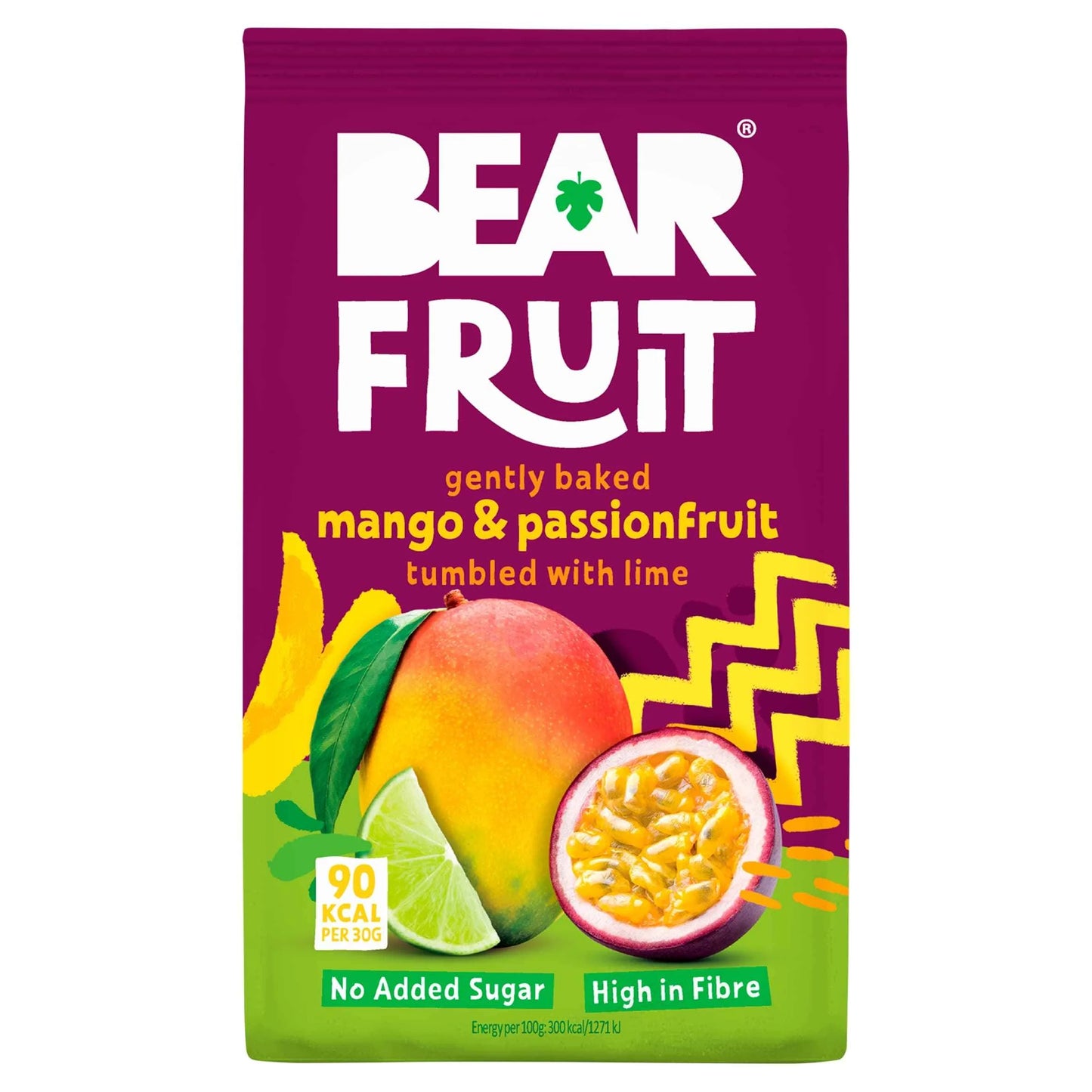 Dried Mango & Passion Fruit 85g by BEAR FRUIT