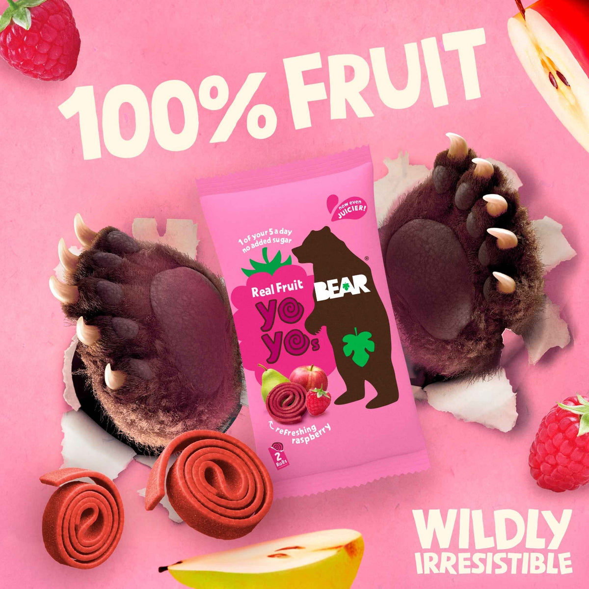 Fruit Yoyos Raspberry Family Pack 9 X 20g by BEAR
