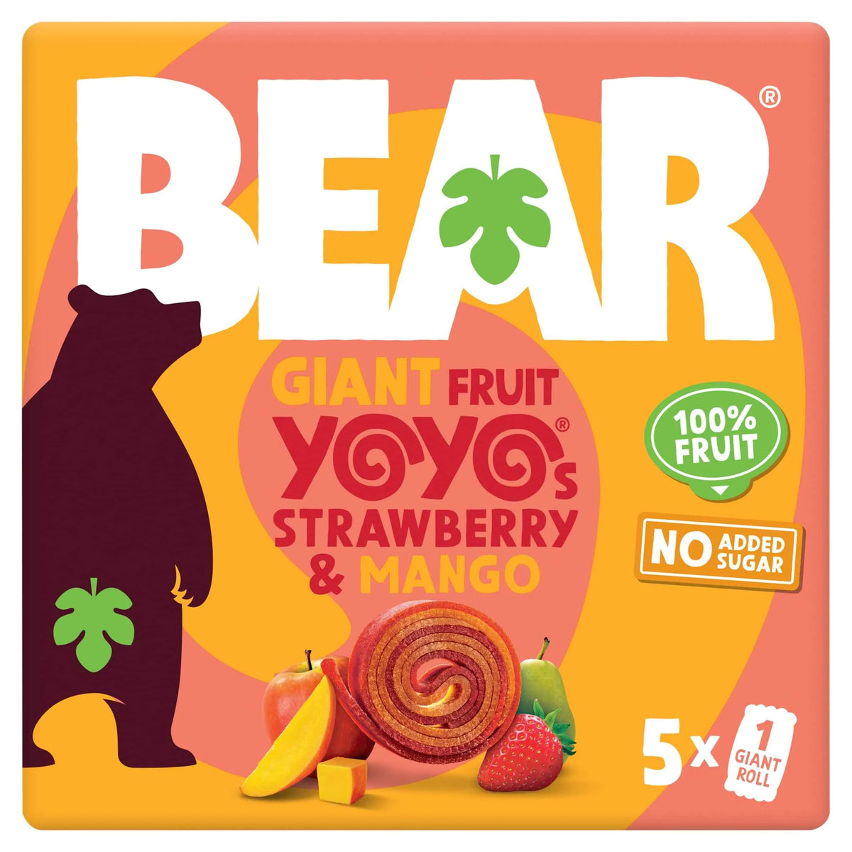 Giant Yoyo - Strawberry & Mango 5 X 20g by BEAR