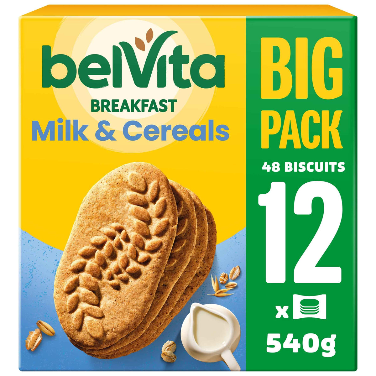 Breakfast Biscuits Milk & Cereals by belVita