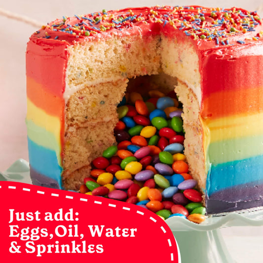 Rainbow Chip Party Cake Mix 425g by Betty Crocker