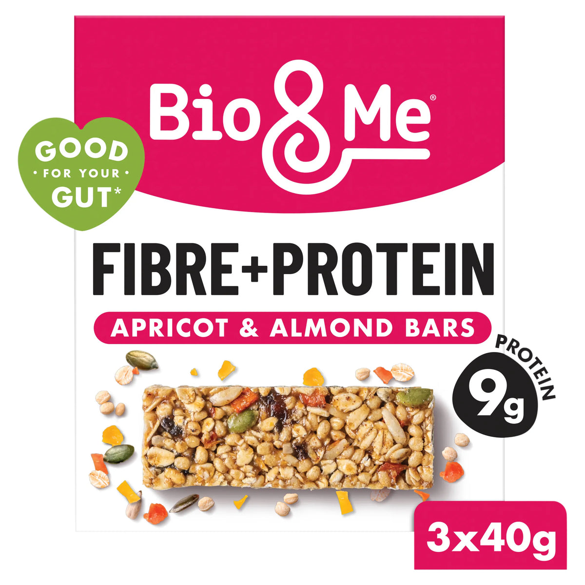 Apricot & Almond Fibre + Protein Bars by Bio&Me at The British Vault
