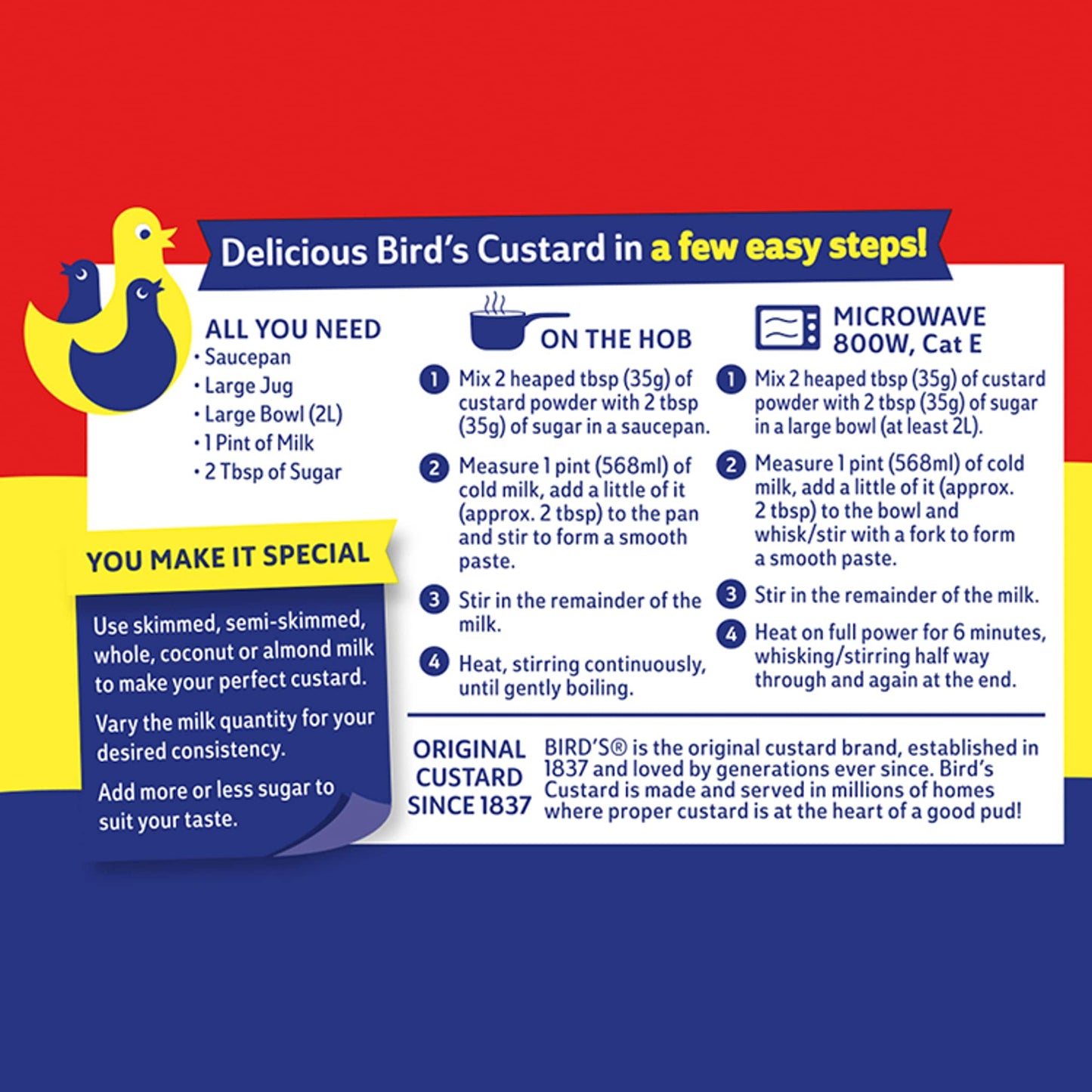 Bird's Original Custard Powder 350g by BIRDS