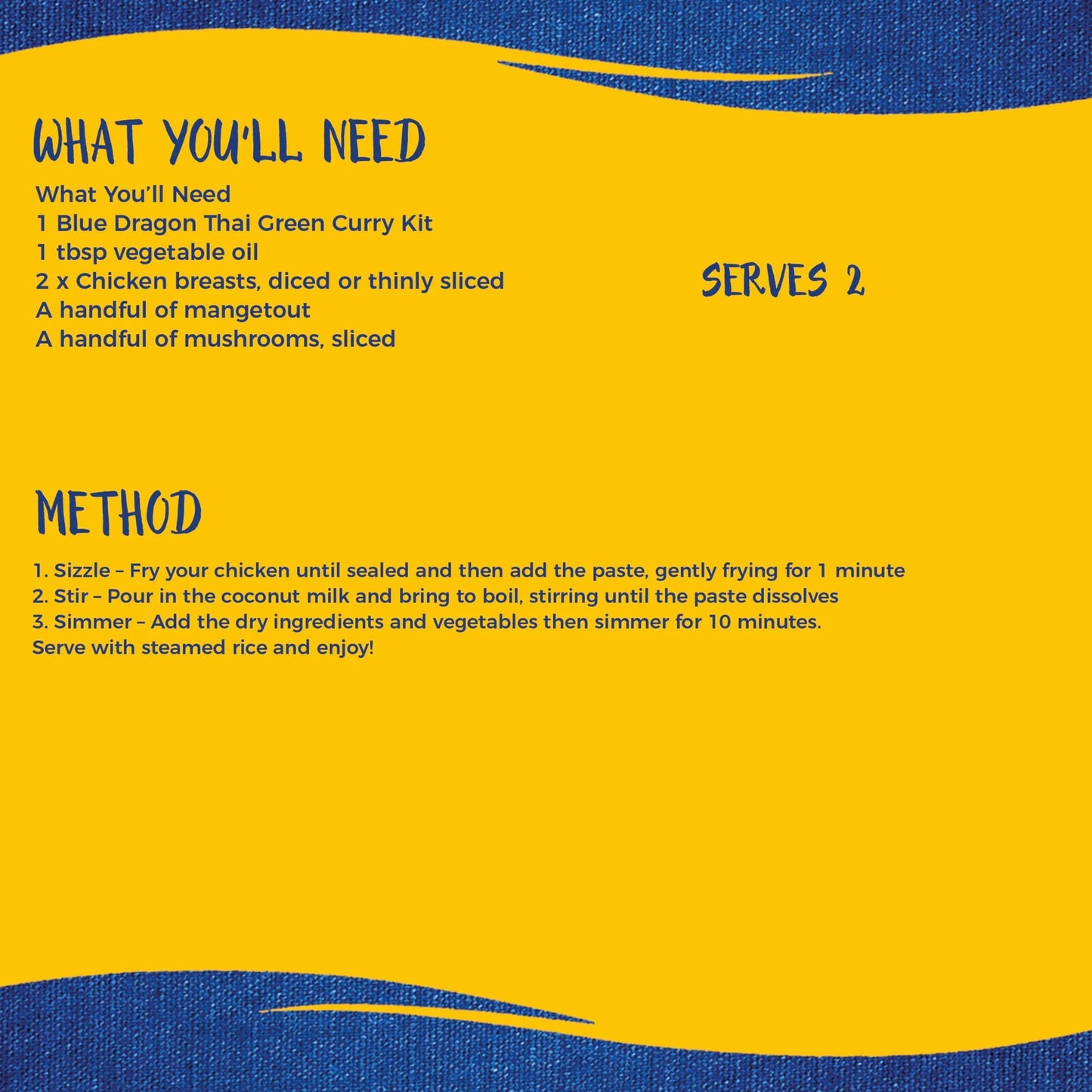 3 Step Thai Green Curry 253g by BLUE DRAGON