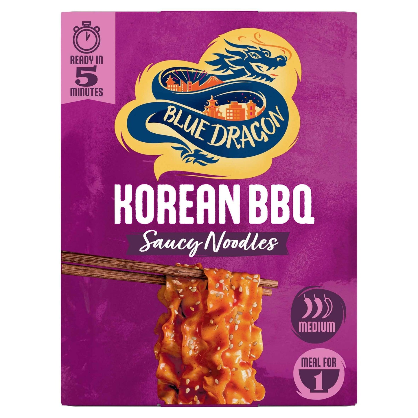 Korean Bbq Saucy Noodles 122g by BLUE DRAGON