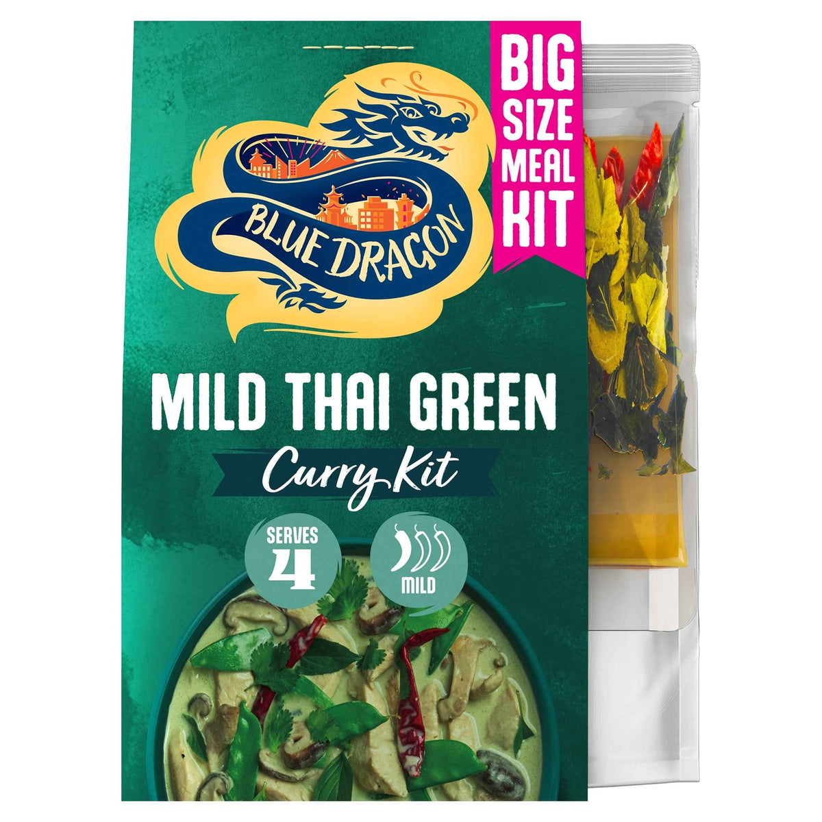 Mild Thai Green Curry Large Meal by BLUE DRAGON