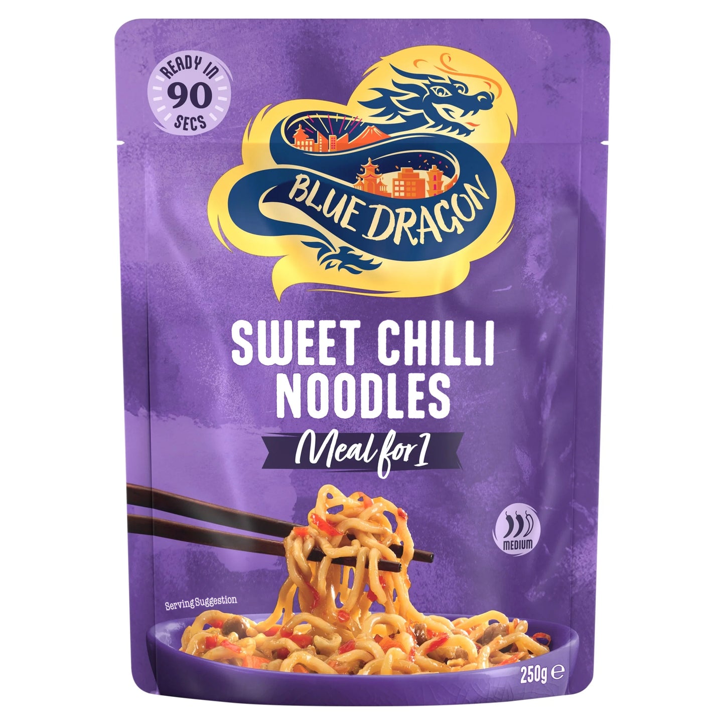 Sweet Chilli Noodles Ready Meal 250g by BLUE DRAGON