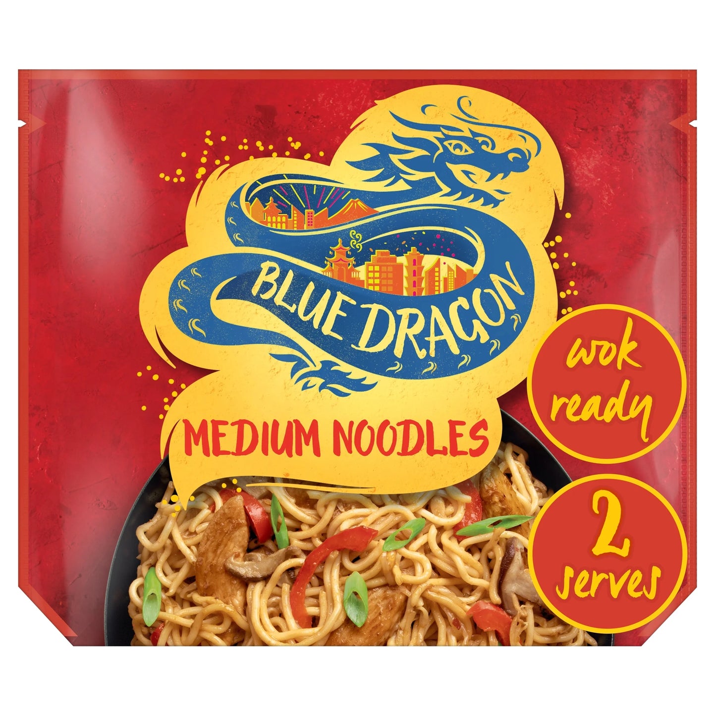 Wok Ready Medium Noodles 300g by BLUE DRAGON