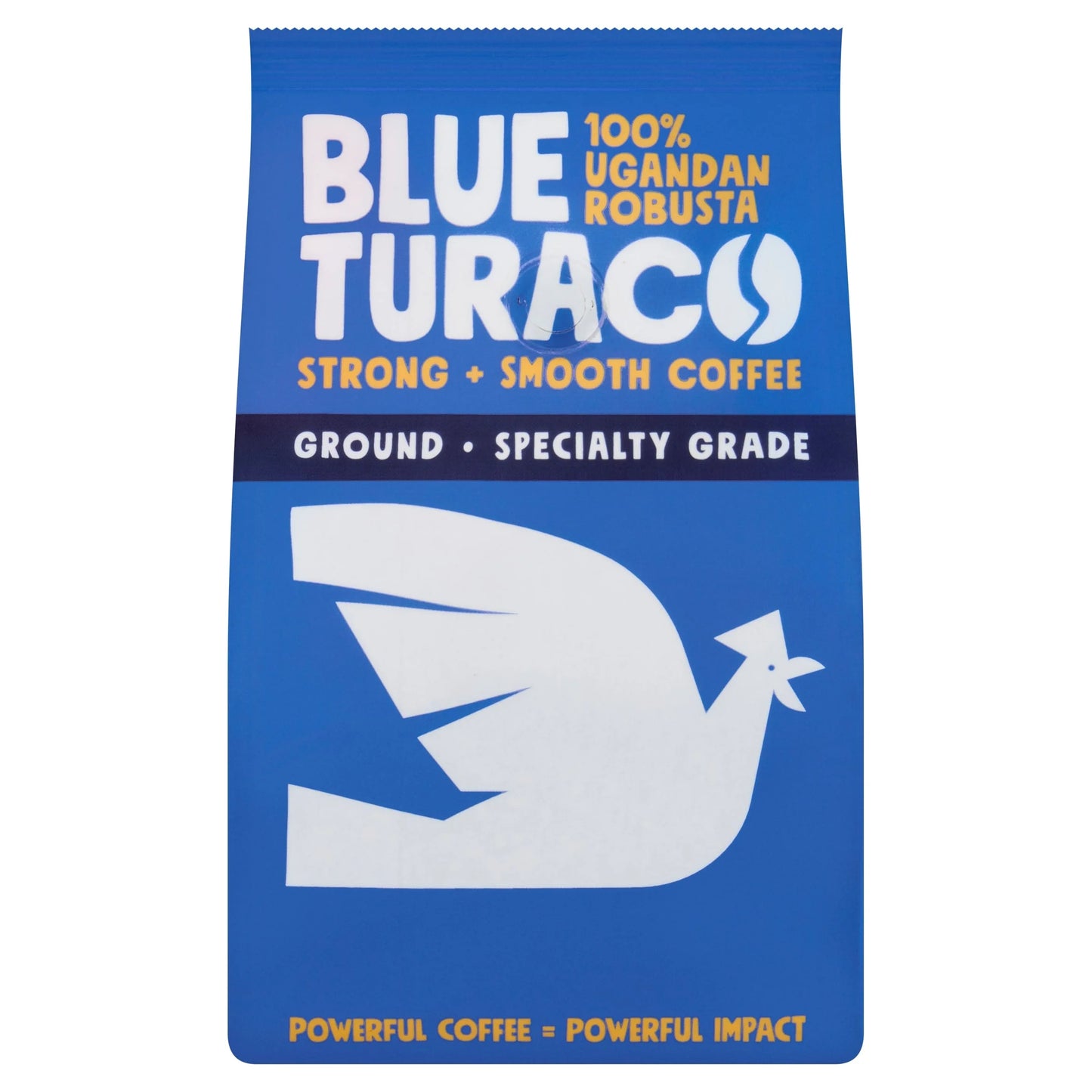 Coffee Ground 100% Specialty Ugandan Robusta 227g by BLUE TURACO