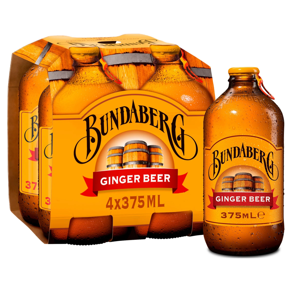 Ginger Beer 4 X 375ml by BUNDABERG