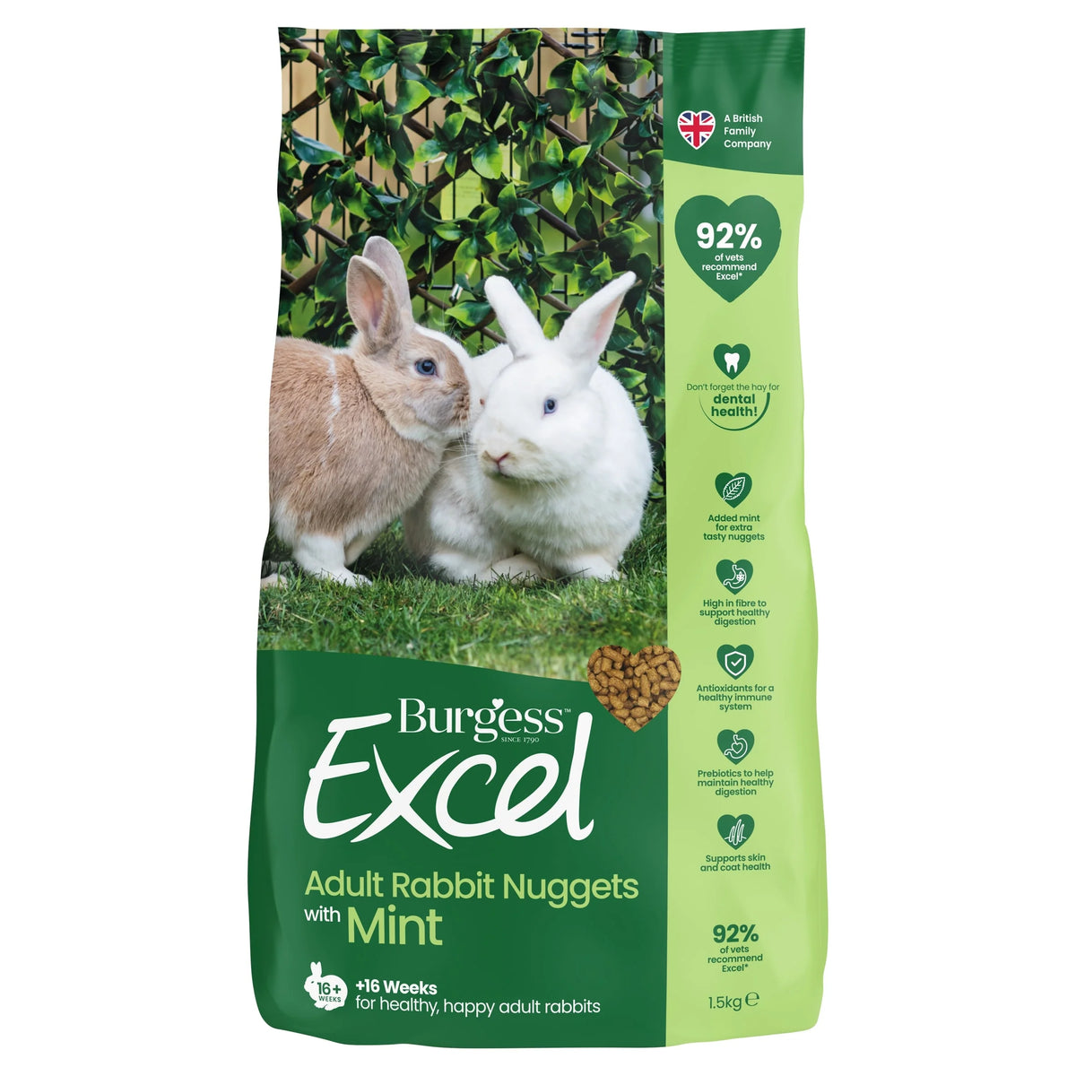 Excel Rabbit Nuggets 1.5kg by Burgess