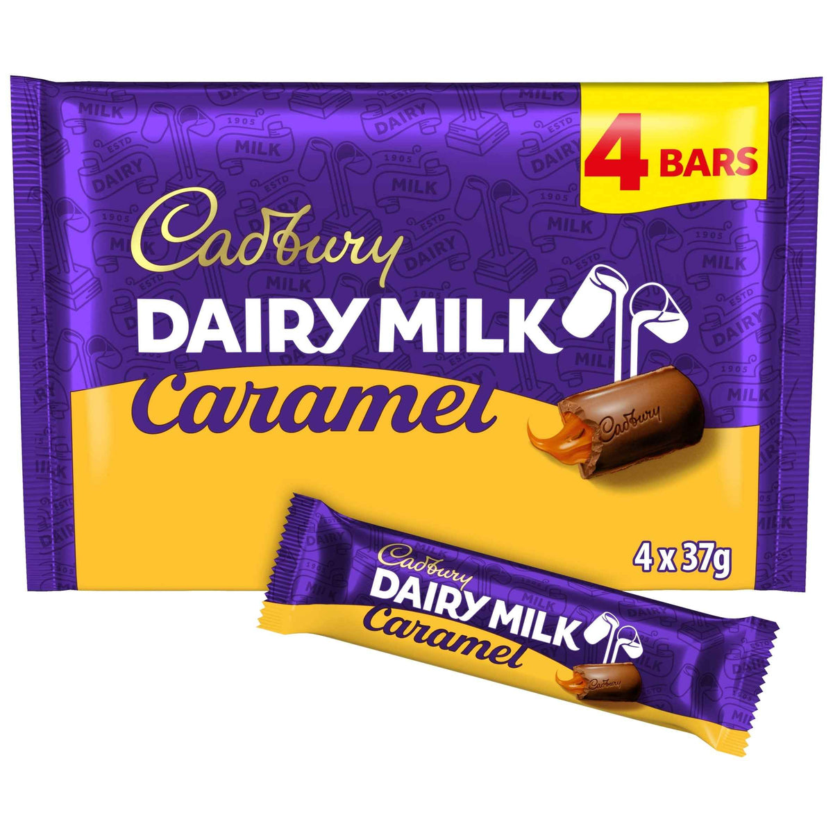Dairy Milk Caramel Chocolate Bar 4 by Cadbury