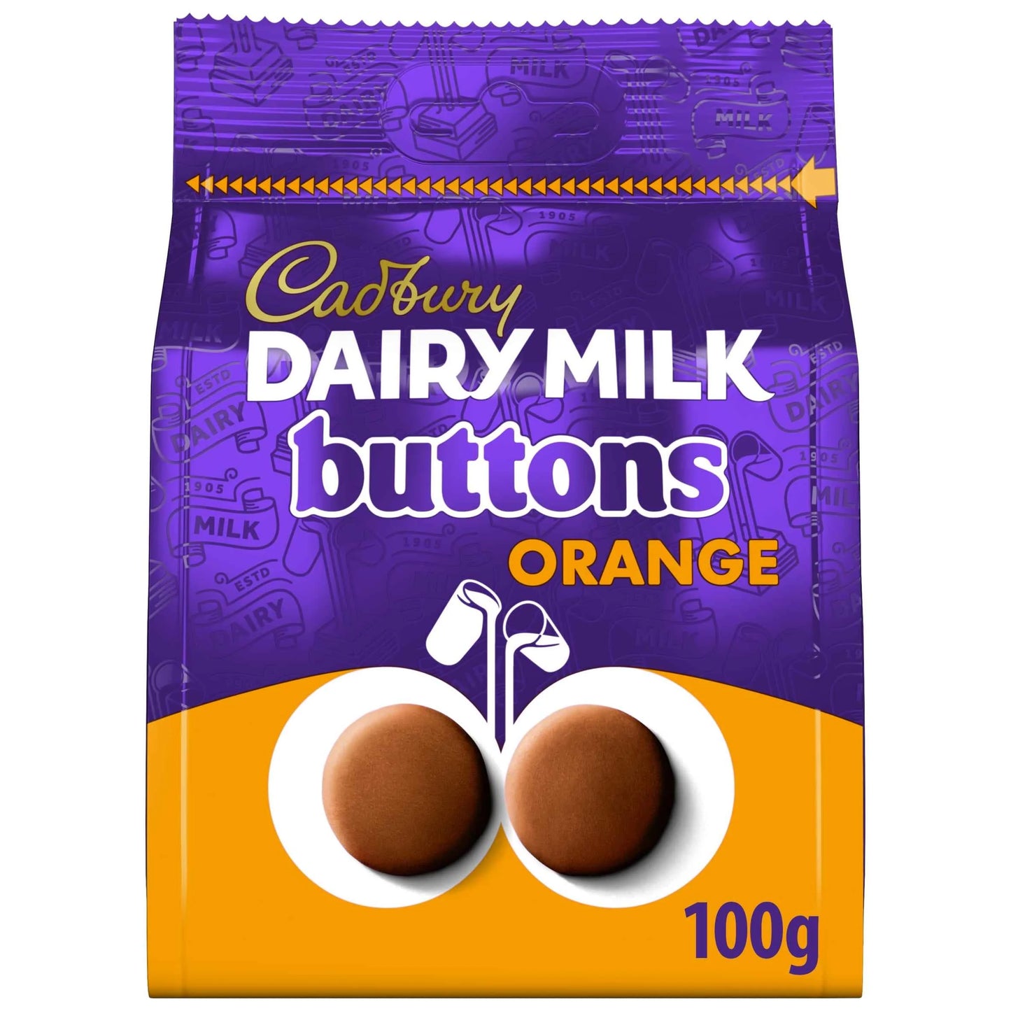 Dairy Milk Chocolate Orange Buttons by Cadbury