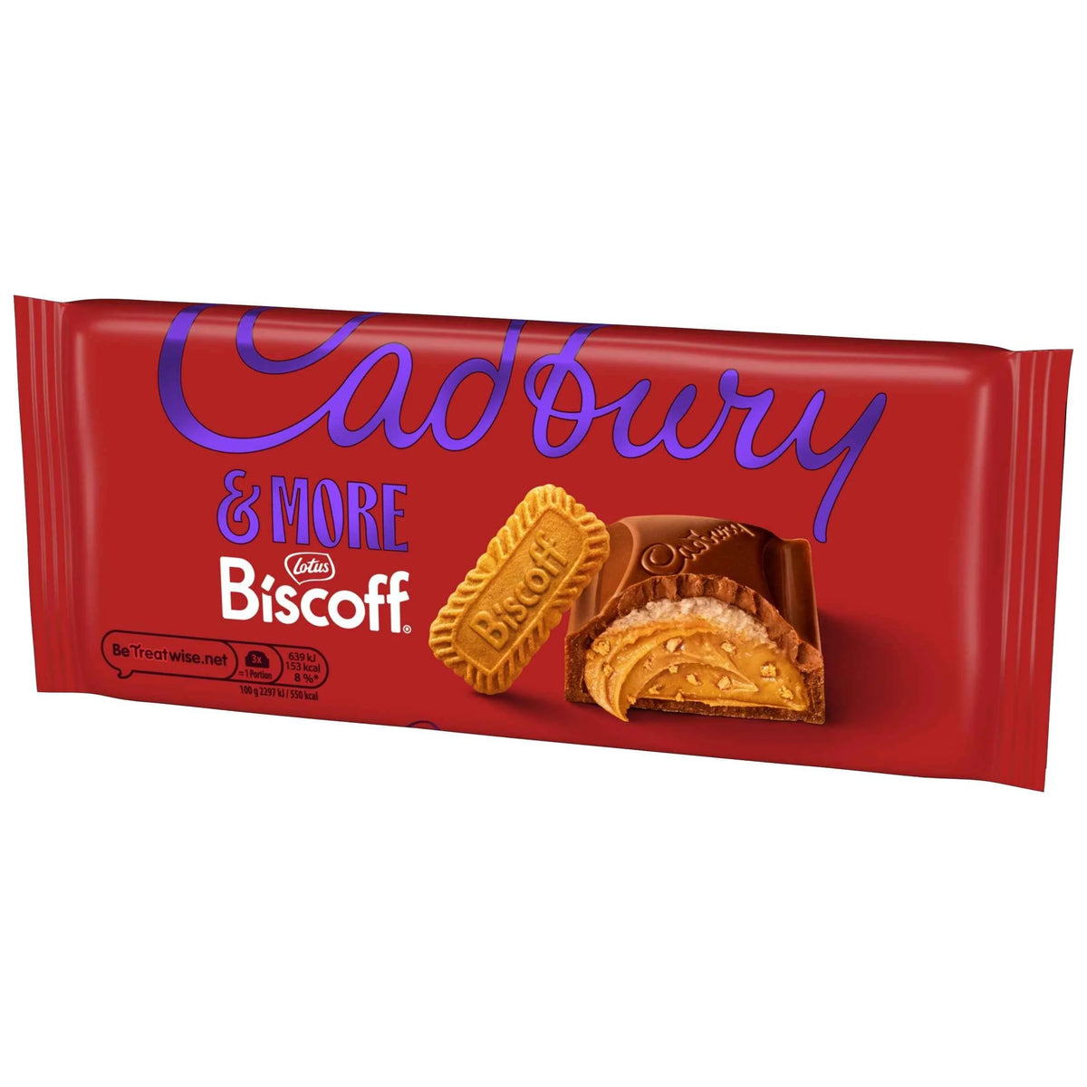 Dairy Milk &more Lotus Biscoff Chocolate Bar 195g by Cadbury