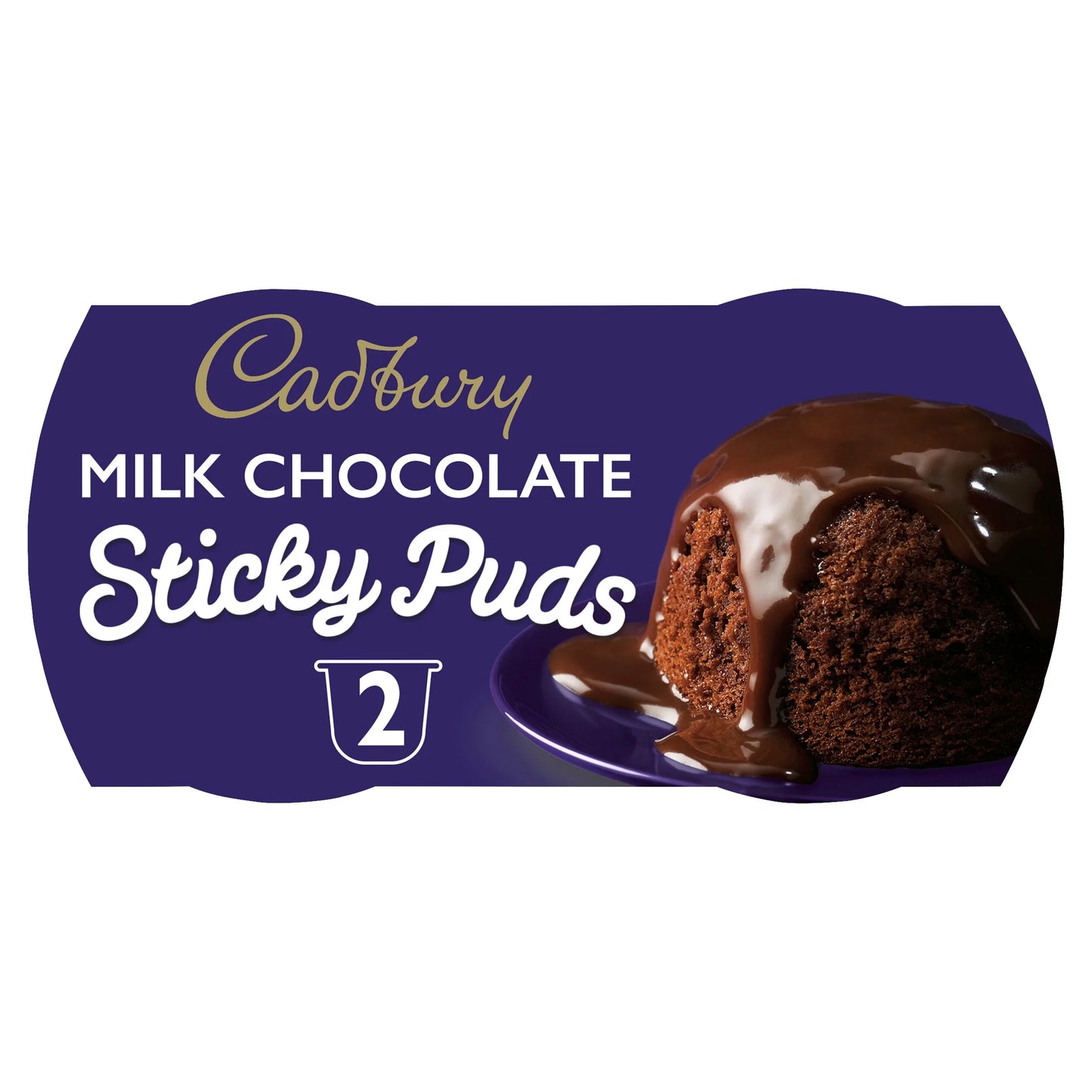Milk Chocolate Puddings 2x95g by Cadbury