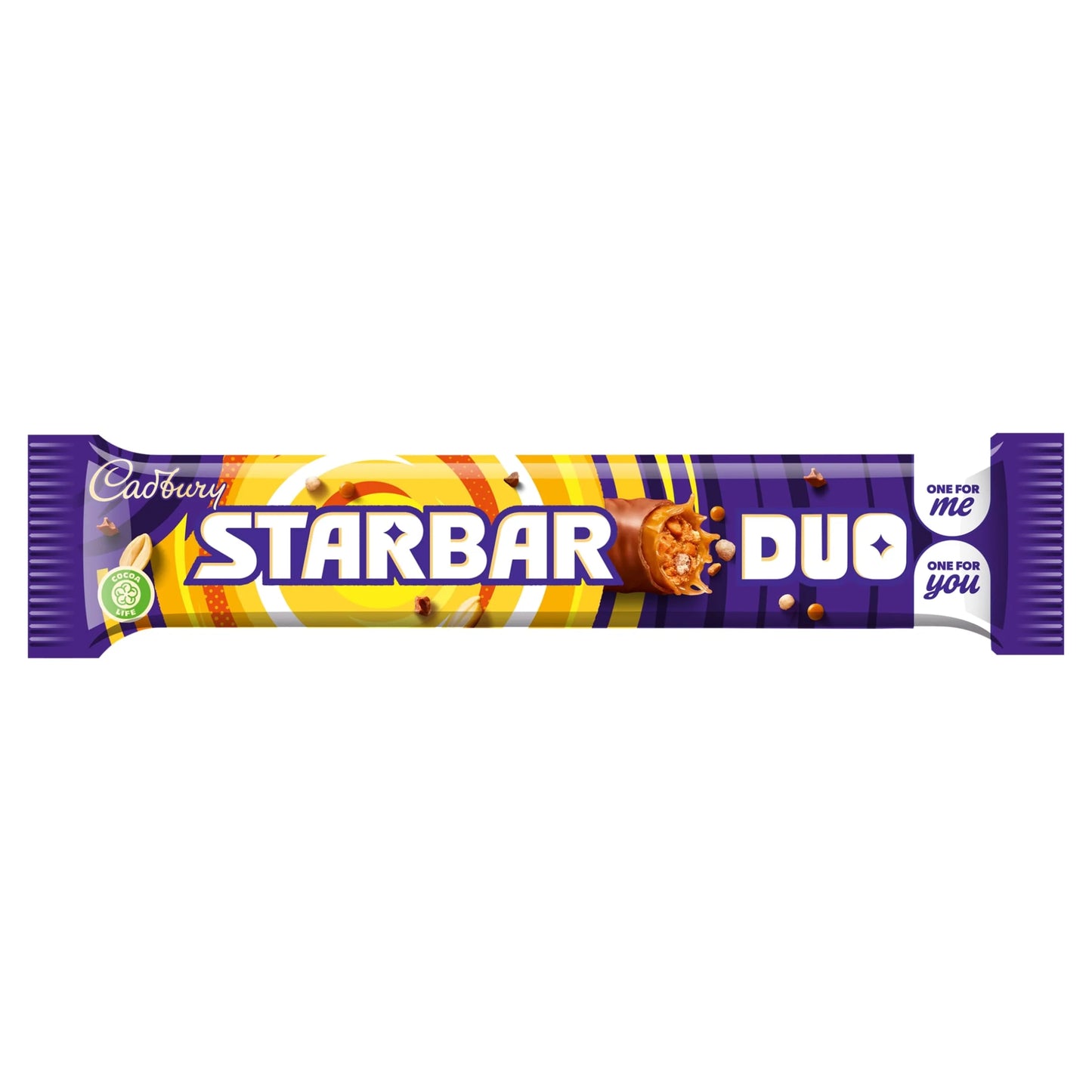 Starbar Duo Milk Chocolate Bar 74g by Cadbury