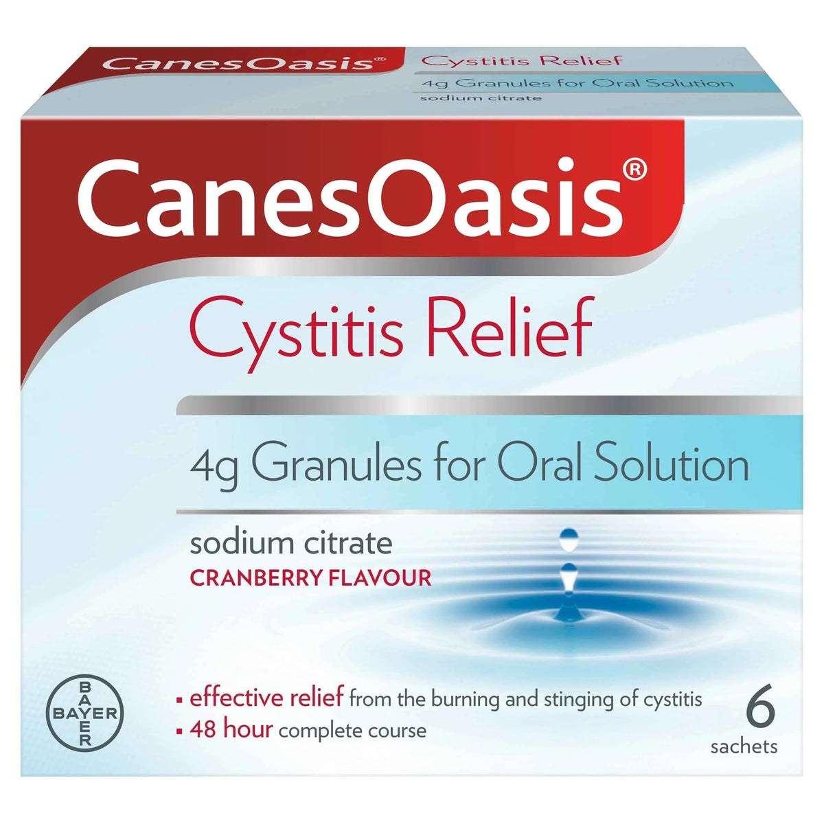 Cystitis Relief Cranberry Sachets by CANESOASIS