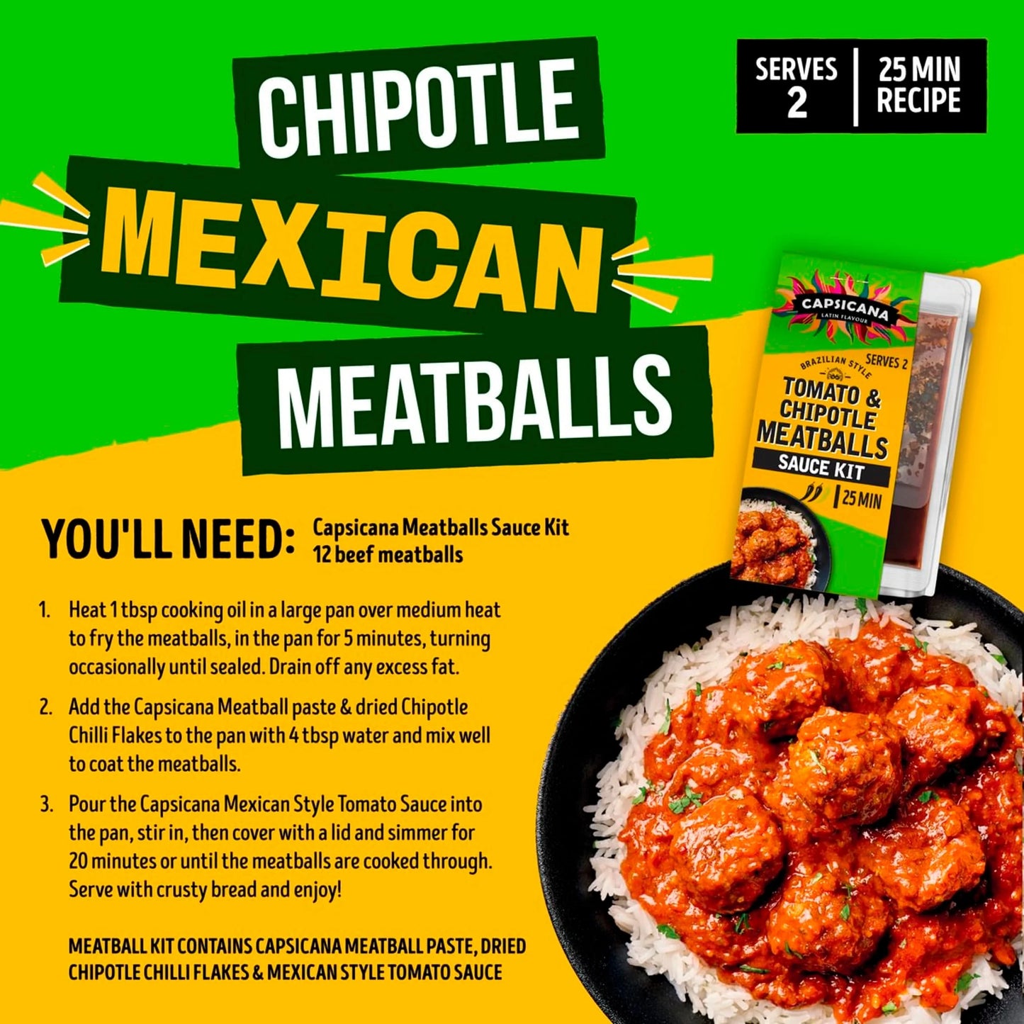 Mexican Tomato & Chipotle Meatballs by Capsicana