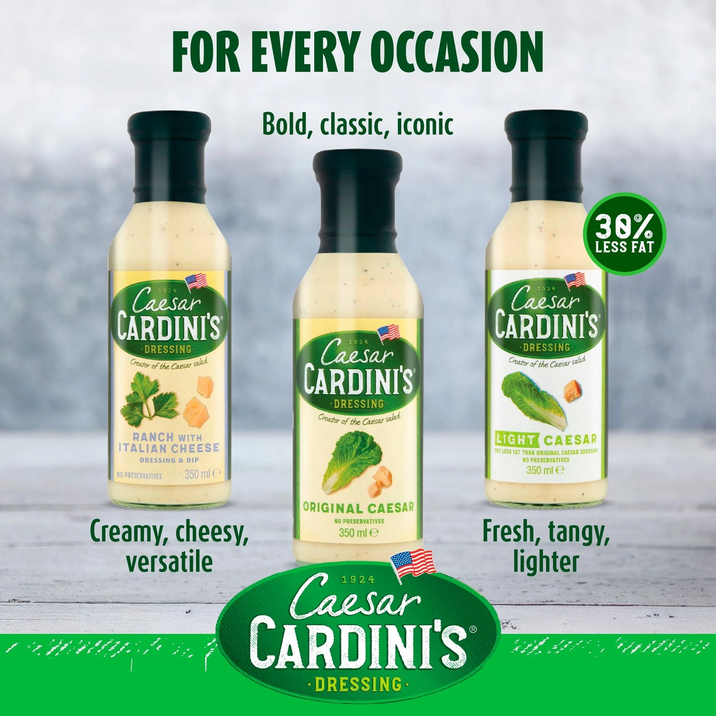 's Light Caesar Dressing 350ml by CARDINI