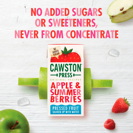 Apple & Summer Berries 3 X 200ml by CAWSTON PRESS