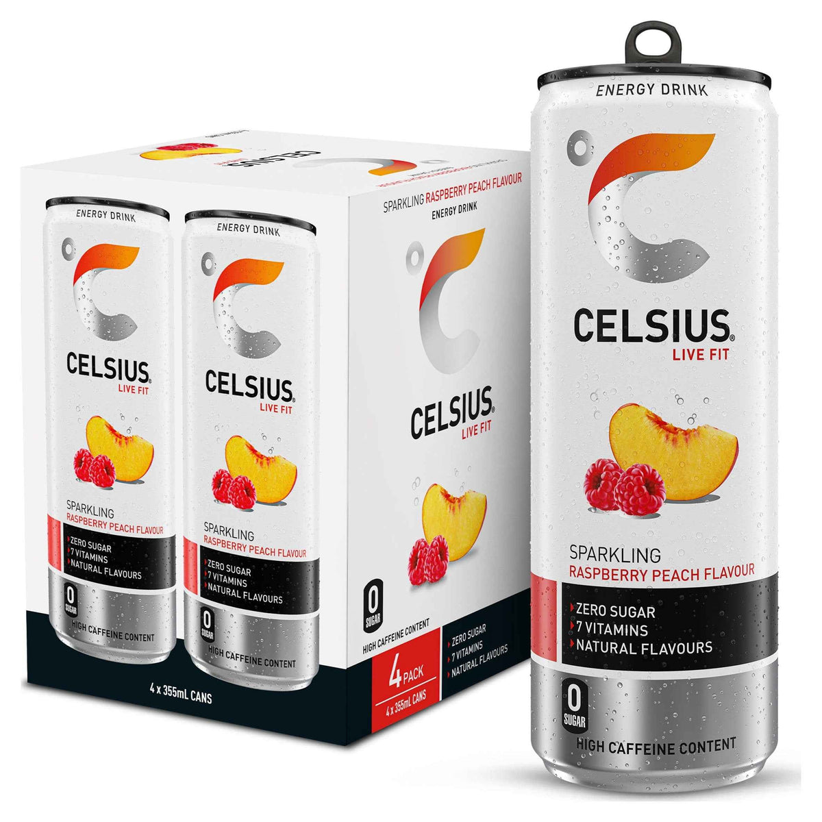 Live Fit Sparkling Raspberry Peach by CELSIUS
