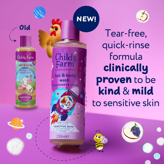 Blackberry & Apple Body Wash 250ml by CHILDS FARM