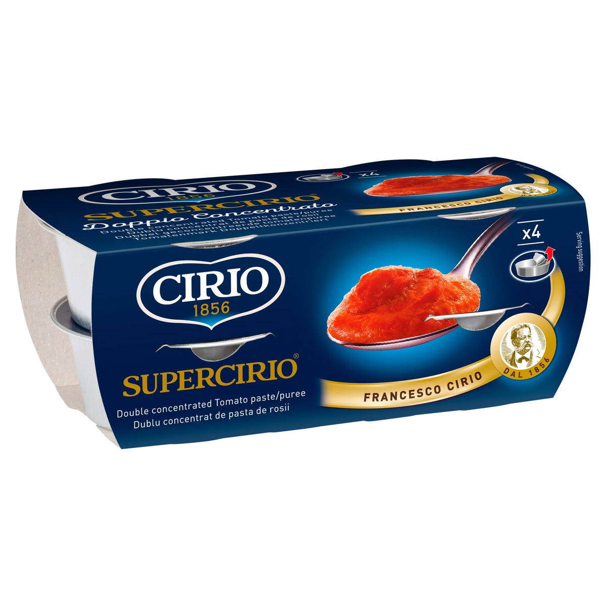 Double Concentrate Puree 4 Pack 70g by CIRIO