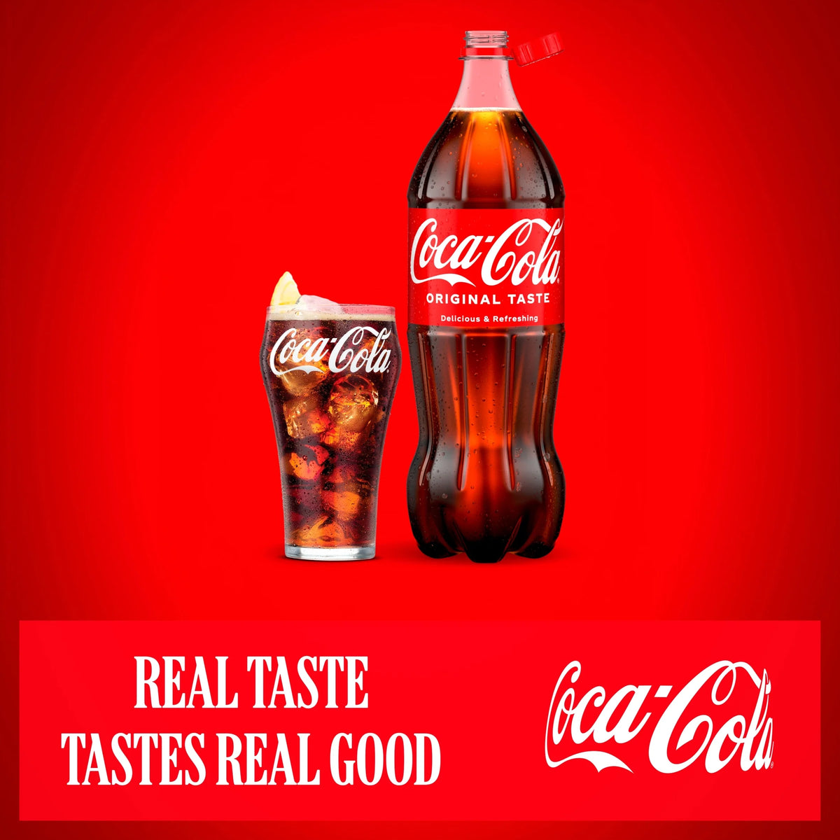 Original Taste Soft Drink Bottle by Coca-Cola