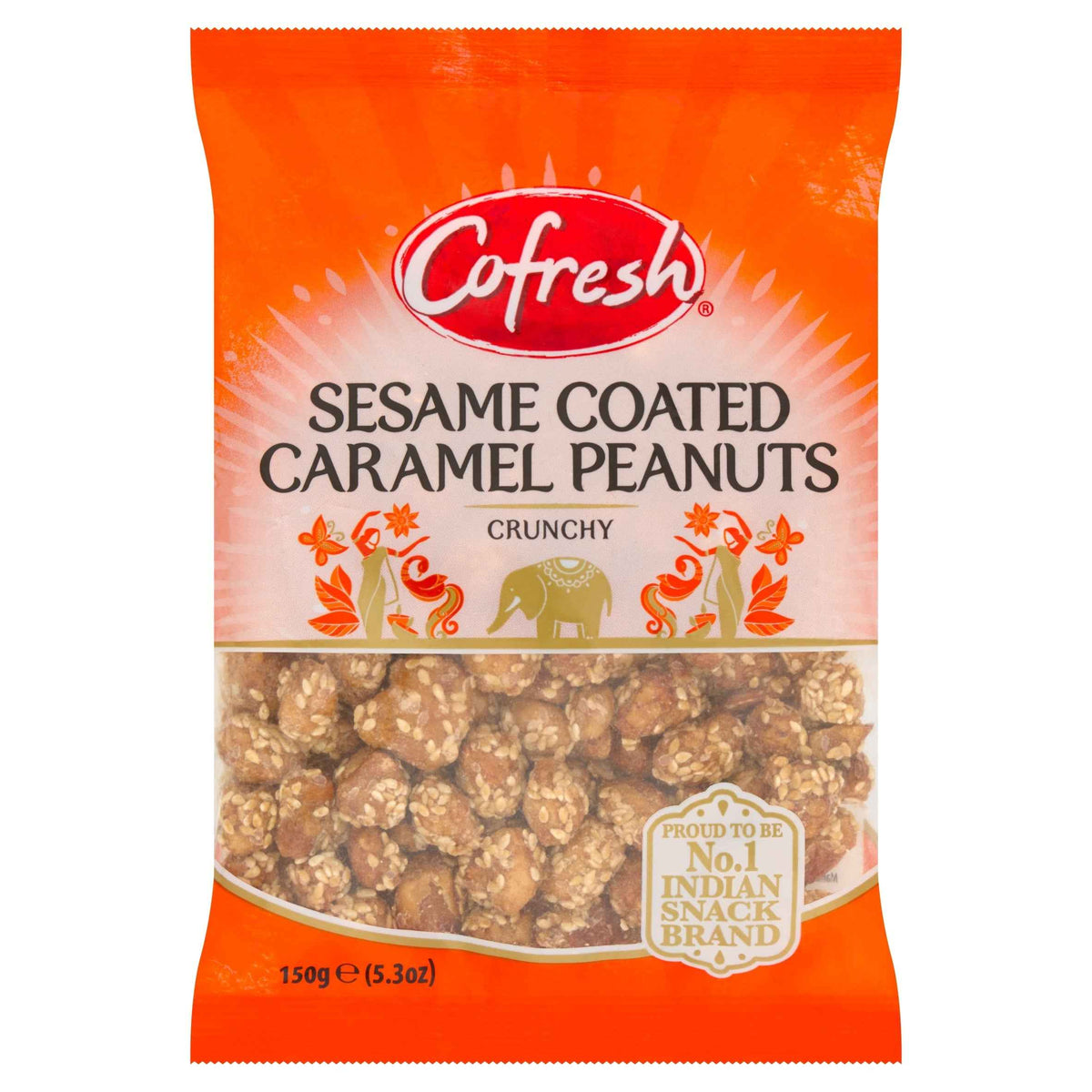 Sesame Coated Caramel Peanuts 150g by COFRESH