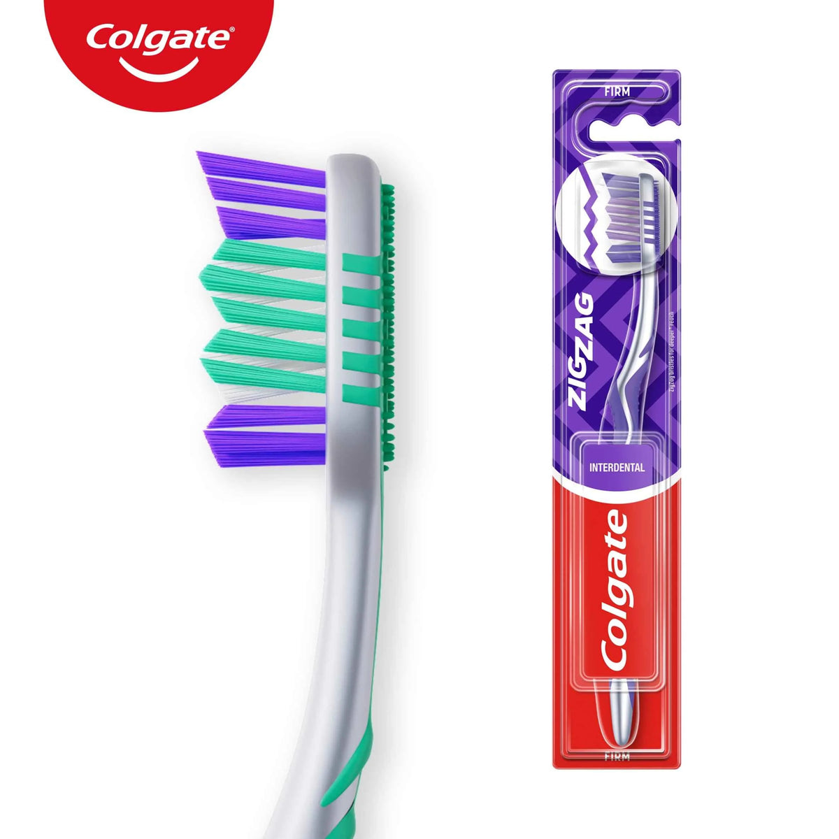 Zig Zag Medium Toothbrush 1 Pack by Colgate