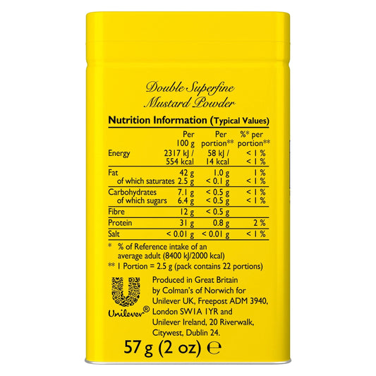 Colman's Original English Mustard Powder 57g by COLMANS