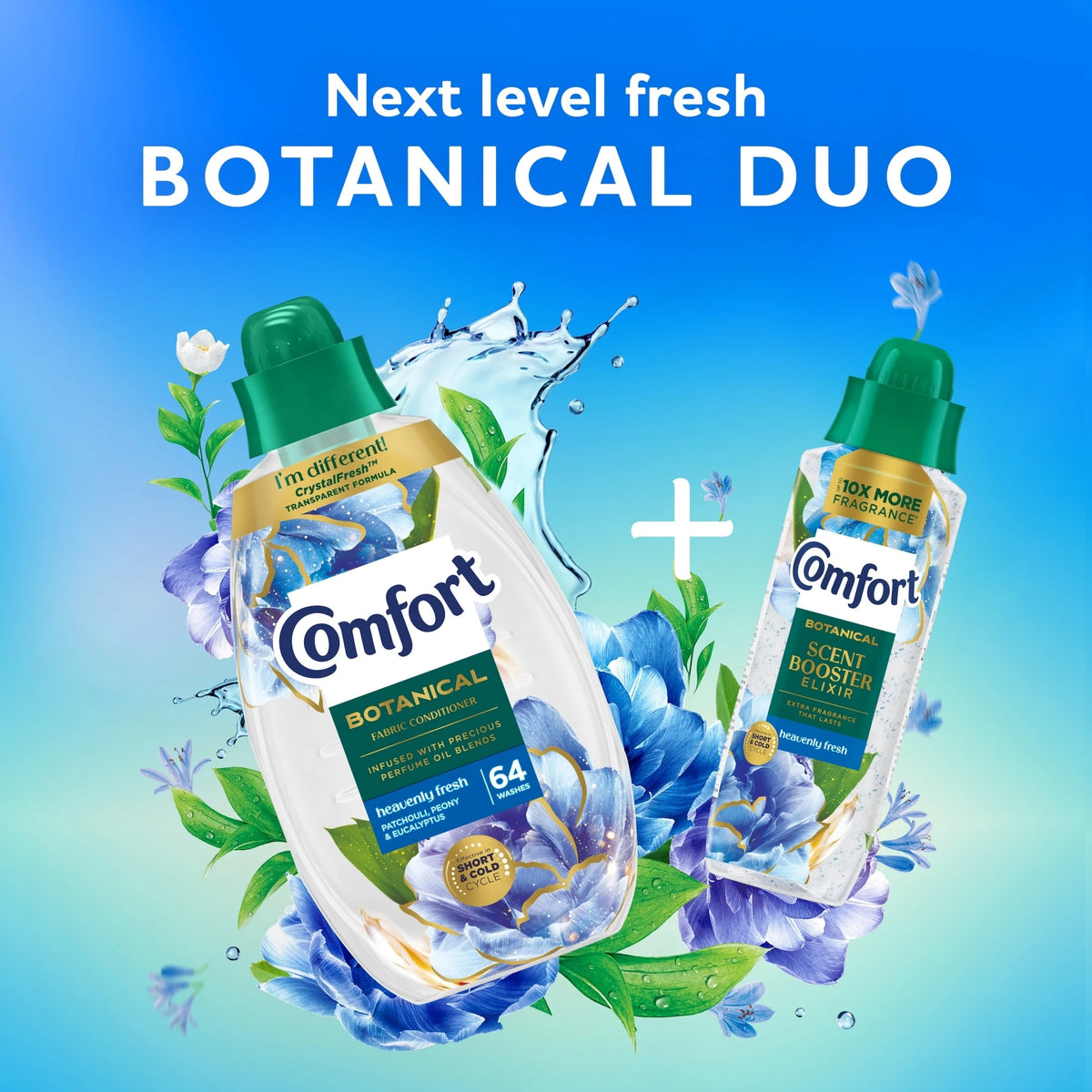 Botanical Heavenly Fresh Fabric Conditioner 64 Wash 960ml by COMFORT