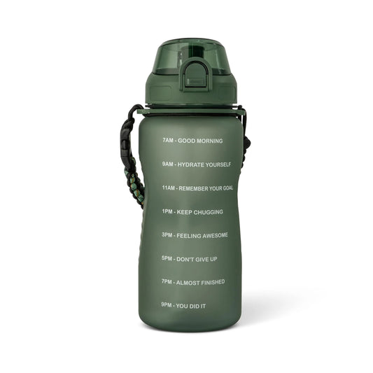 Green Combat Water Bottle 1.5l by CORE KITCHEN
