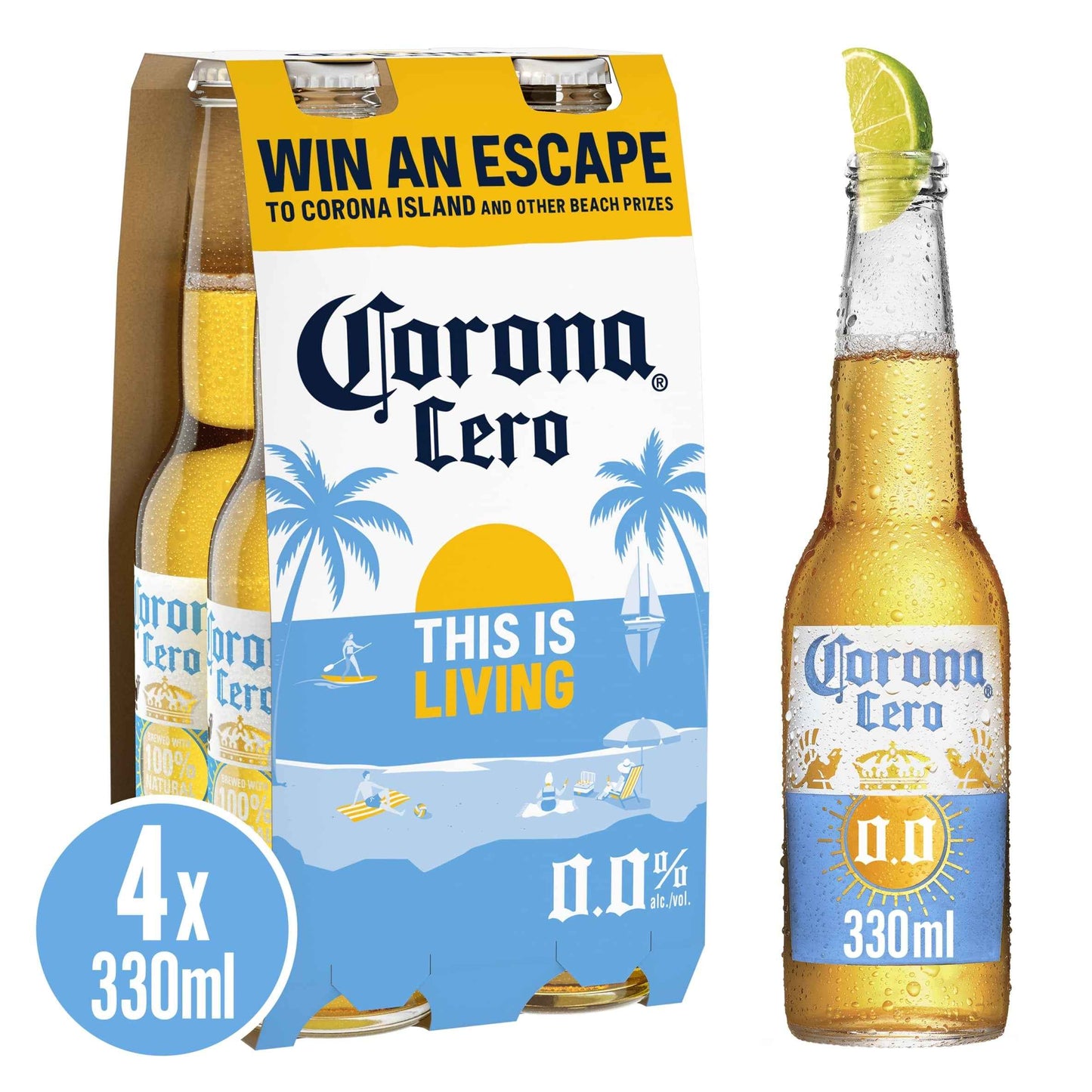 Cero Alcohol Free Beer 4 X 330ml by CORONA