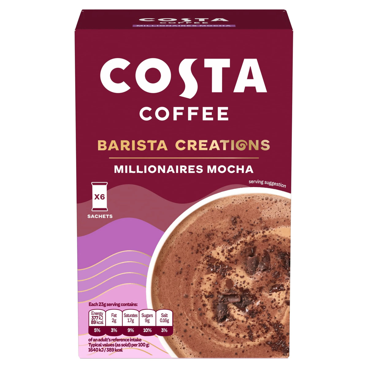 Coffee Barista Creation Millionaires Mocha Sachets 6 X23g by COSTA