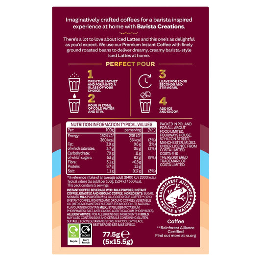Coffee Iced Latte 5x15.5g by COSTA