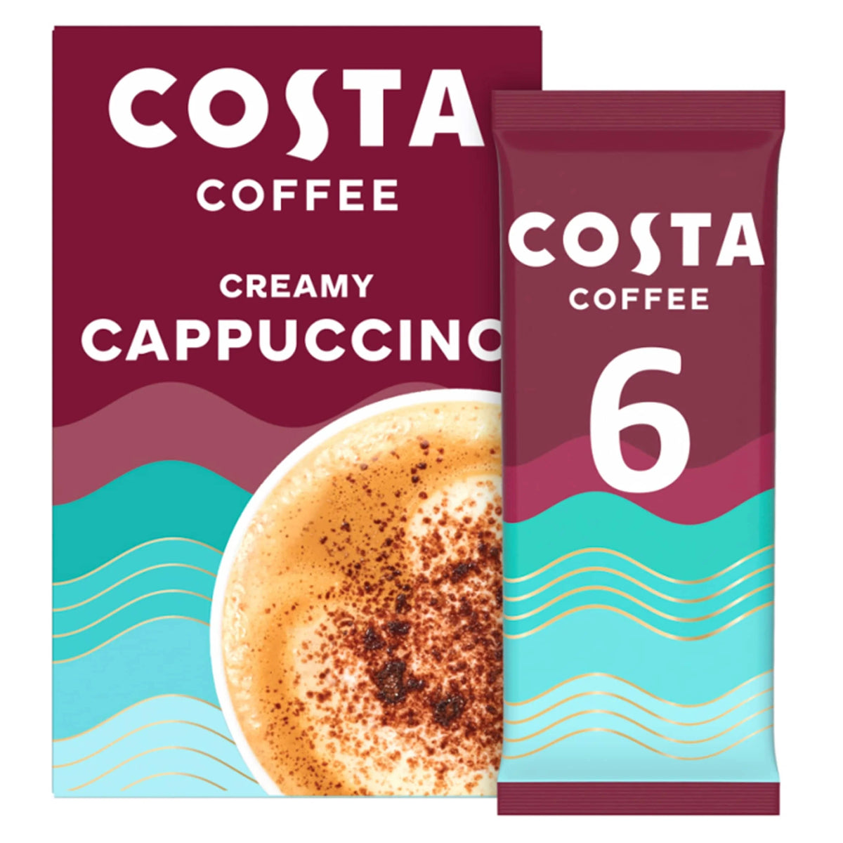 Creamy Cappuccino Coffee 6 X 17g by COSTA