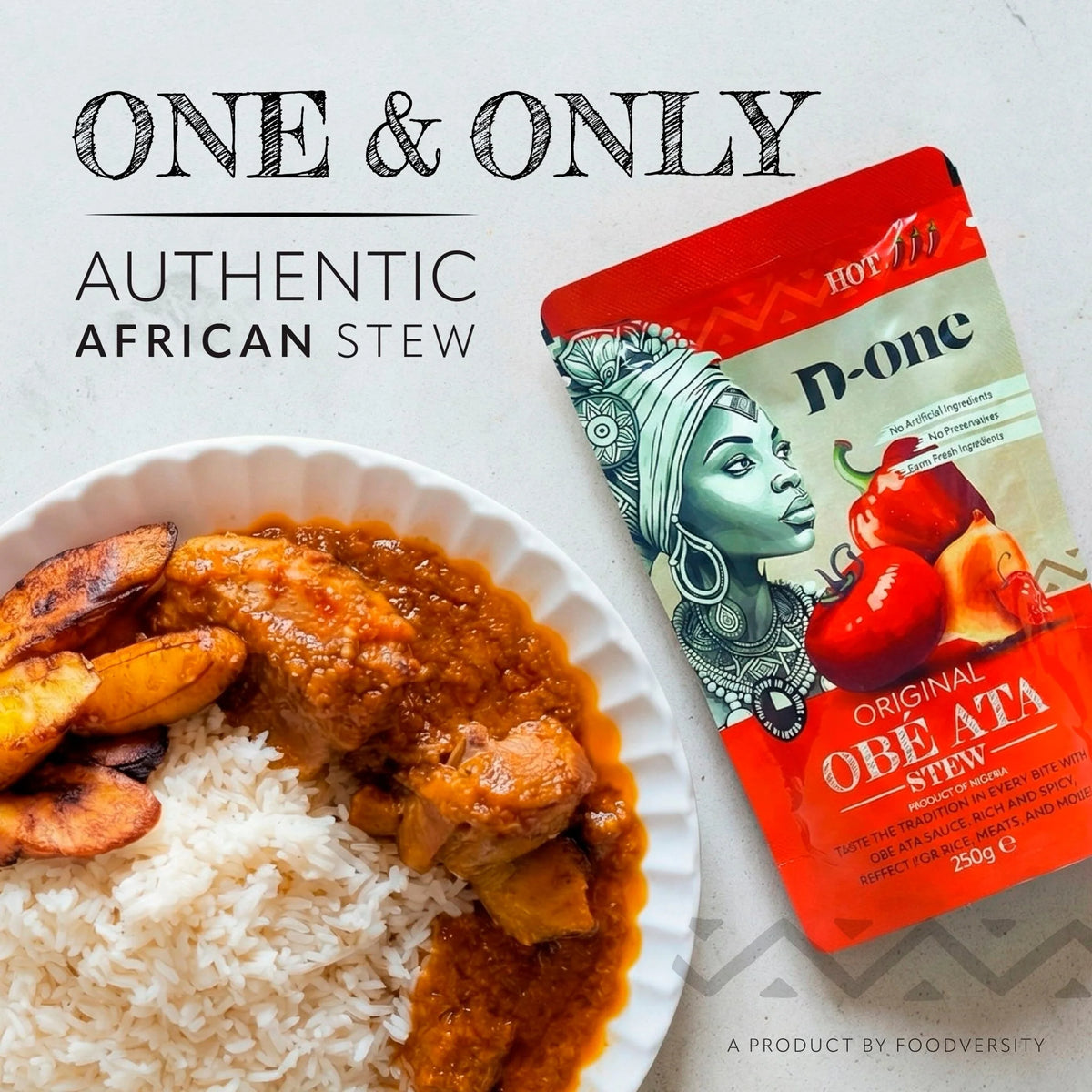 Obe Ata Stew Hot 250g by D-one