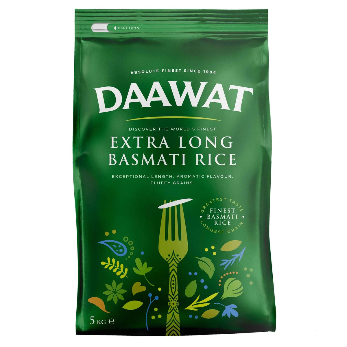 Extra Long Basmati Rice 5kg by DAAWAT