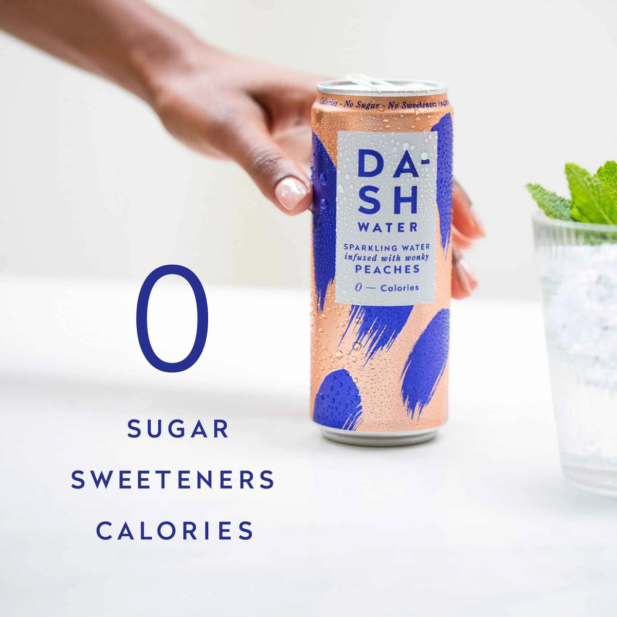 Peach Sparkling Water 4 X 330ml by DASH