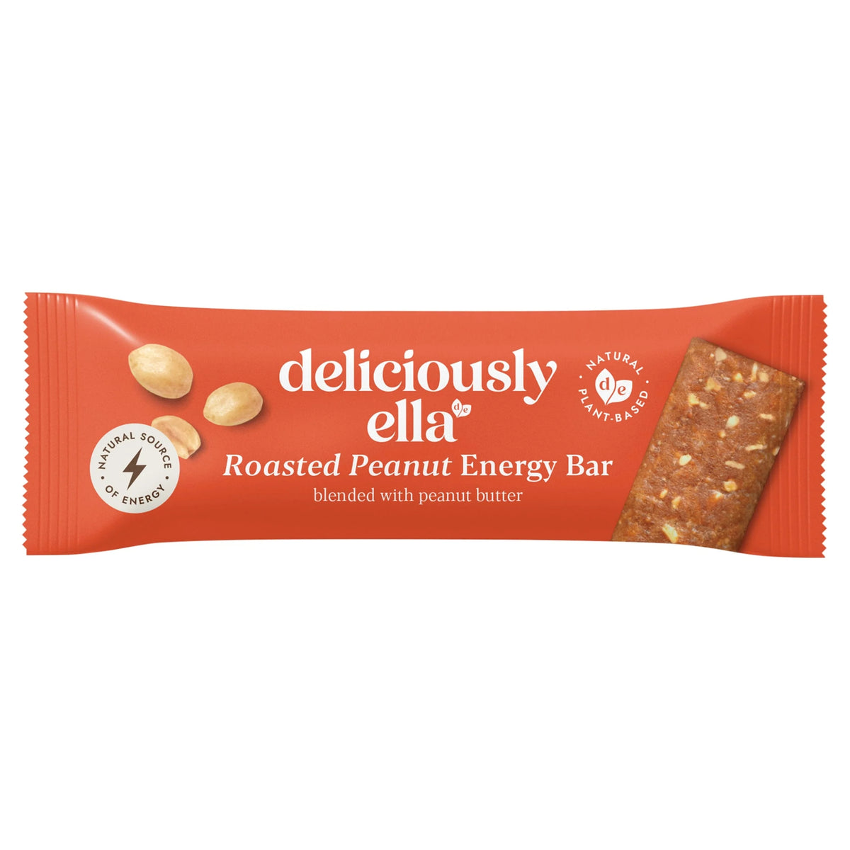 Roasted Peanut Energy Bar 40g by DELICIOUSLY ELLA