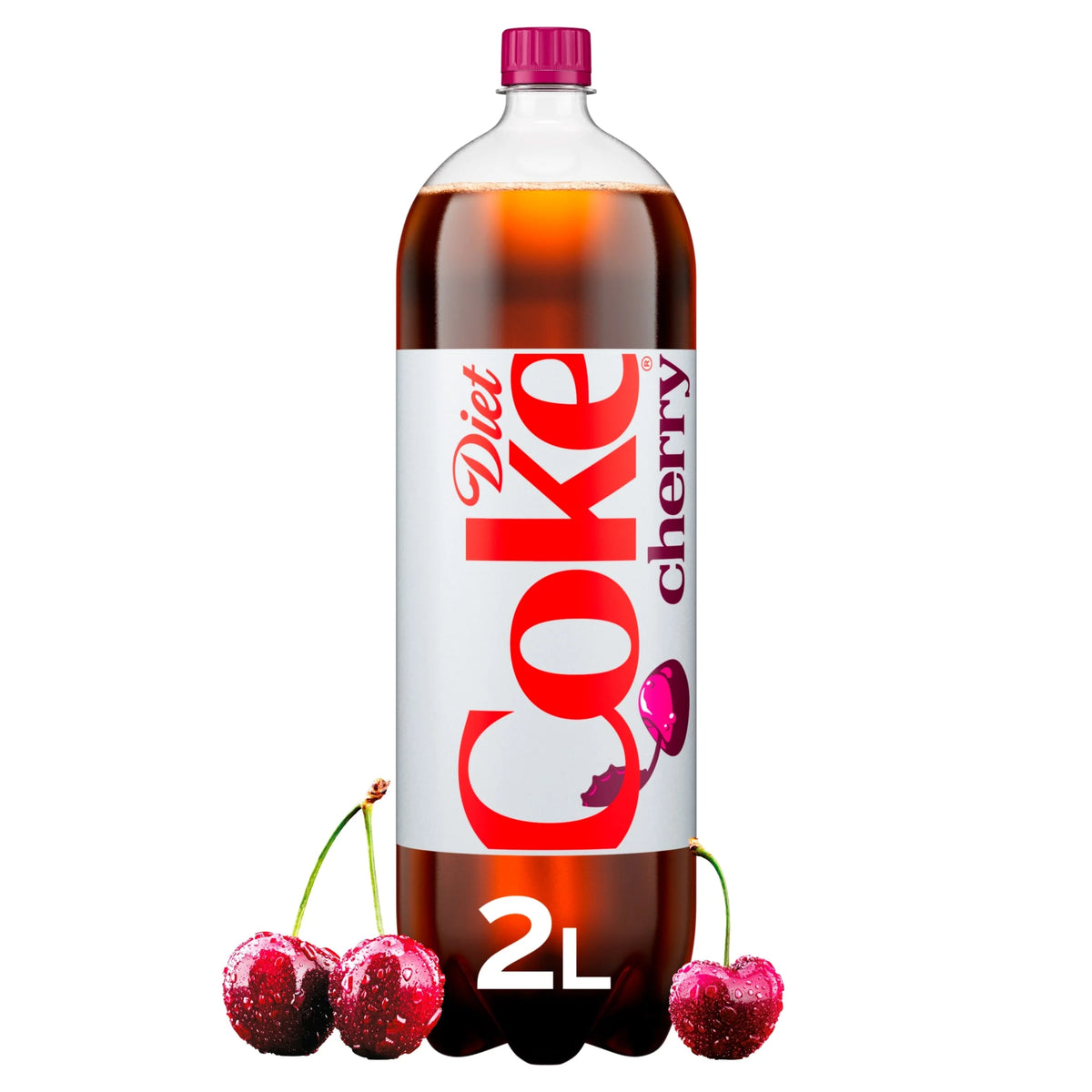 Cherry Soft Drink Bottle 2l by DIET COKE
