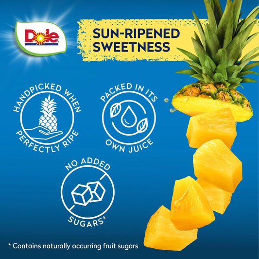 Gold Pineapple Chunks In Juice 227g by Dole